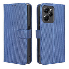Custodia Portafoglio In Pelle Cover con Supporto BY1 per Xiaomi Redmi Note 12 Pro Speed 5G Blu