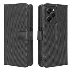 Custodia Portafoglio In Pelle Cover con Supporto BY1 per Xiaomi Redmi Note 12 Pro Speed 5G Nero