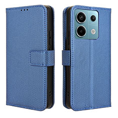 Custodia Portafoglio In Pelle Cover con Supporto BY1 per Xiaomi Redmi Note 13 Pro 5G Blu