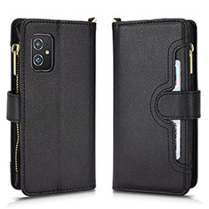 Custodia Portafoglio In Pelle Cover con Supporto BY2 per Asus ZenFone 8 Mini Nero