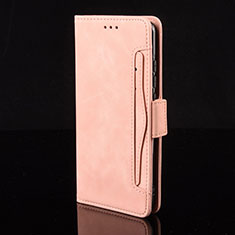 Custodia Portafoglio In Pelle Cover con Supporto BY2 per Huawei Mate 40 Pro+ Plus Rosa