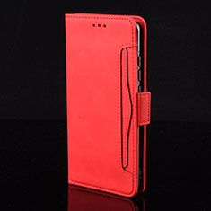 Custodia Portafoglio In Pelle Cover con Supporto BY2 per Huawei Mate 40 Pro+ Plus Rosso