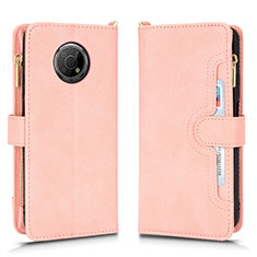 Custodia Portafoglio In Pelle Cover con Supporto BY2 per Nokia G300 5G Oro Rosa