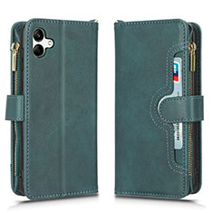 Custodia Portafoglio In Pelle Cover con Supporto BY2 per Samsung Galaxy A05 Verde