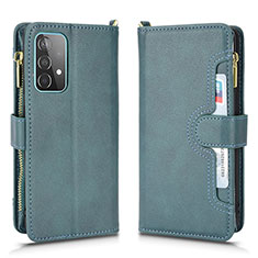 Custodia Portafoglio In Pelle Cover con Supporto BY2 per Samsung Galaxy A52 4G Verde