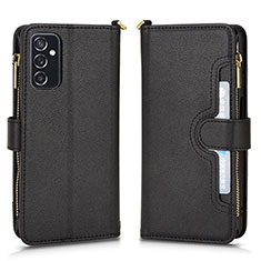 Custodia Portafoglio In Pelle Cover con Supporto BY2 per Samsung Galaxy M52 5G Nero