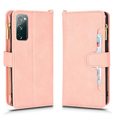 Custodia Portafoglio In Pelle Cover con Supporto BY2 per Samsung Galaxy S20 FE (2022) 5G Oro Rosa
