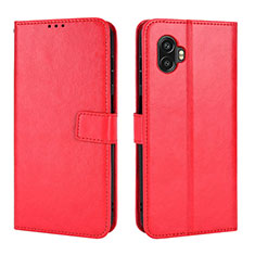 Custodia Portafoglio In Pelle Cover con Supporto BY2 per Samsung Galaxy XCover 6 Pro 5G Rosso