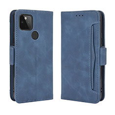 Custodia Portafoglio In Pelle Cover con Supporto BY3 per Google Pixel 4a 5G Blu