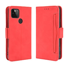 Custodia Portafoglio In Pelle Cover con Supporto BY3 per Google Pixel 4a 5G Rosso