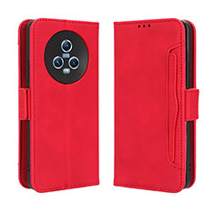 Custodia Portafoglio In Pelle Cover con Supporto BY3 per Huawei Honor Magic5 5G Rosso