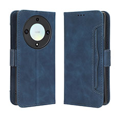 Custodia Portafoglio In Pelle Cover con Supporto BY3 per Huawei Honor Magic5 Lite 5G Blu