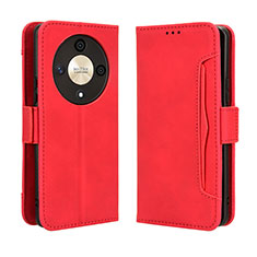 Custodia Portafoglio In Pelle Cover con Supporto BY3 per Huawei Honor X9b 5G Rosso