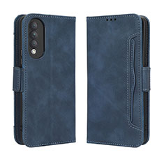 Custodia Portafoglio In Pelle Cover con Supporto BY3 per Huawei Nova 10z Blu