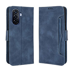 Custodia Portafoglio In Pelle Cover con Supporto BY3 per Huawei Nova Y70 Blu