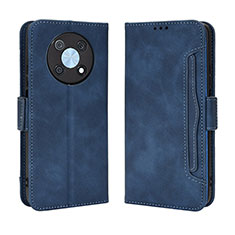 Custodia Portafoglio In Pelle Cover con Supporto BY3 per Huawei Nova Y90 Blu