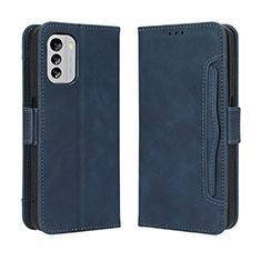 Custodia Portafoglio In Pelle Cover con Supporto BY3 per Nokia G60 5G Blu