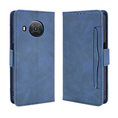 Custodia Portafoglio In Pelle Cover con Supporto BY3 per Nokia X100 5G Blu