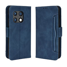 Custodia Portafoglio In Pelle Cover con Supporto BY3 per OnePlus 10 Pro 5G Blu