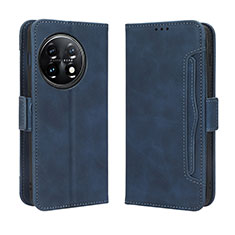 Custodia Portafoglio In Pelle Cover con Supporto BY3 per OnePlus Ace 2 5G Blu