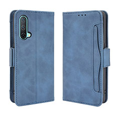 Custodia Portafoglio In Pelle Cover con Supporto BY3 per OnePlus Nord CE 5G Blu