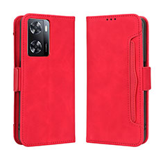 Custodia Portafoglio In Pelle Cover con Supporto BY3 per OnePlus Nord N20 SE Rosso