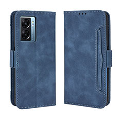 Custodia Portafoglio In Pelle Cover con Supporto BY3 per OnePlus Nord N300 5G Blu
