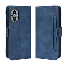 Custodia Portafoglio In Pelle Cover con Supporto BY3 per Oppo Reno7 Lite 5G Blu