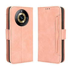 Custodia Portafoglio In Pelle Cover con Supporto BY3 per Realme Narzo 60 Pro 5G Rosa