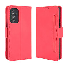 Custodia Portafoglio In Pelle Cover con Supporto BY3 per Samsung Galaxy A05s Rosso
