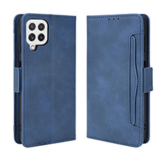 Custodia Portafoglio In Pelle Cover con Supporto BY3 per Samsung Galaxy A22 4G Blu