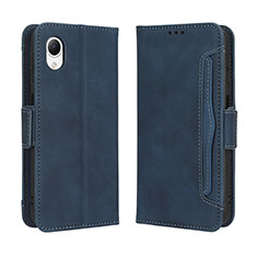 Custodia Portafoglio In Pelle Cover con Supporto BY3 per Samsung Galaxy A23e 5G Blu