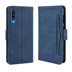Custodia Portafoglio In Pelle Cover con Supporto BY3 per Samsung Galaxy A30S Blu