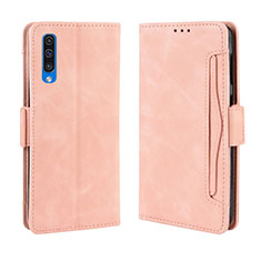 Custodia Portafoglio In Pelle Cover con Supporto BY3 per Samsung Galaxy A30S Rosa