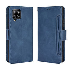 Custodia Portafoglio In Pelle Cover con Supporto BY3 per Samsung Galaxy A42 5G Blu