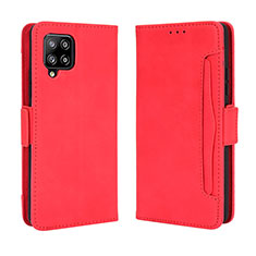Custodia Portafoglio In Pelle Cover con Supporto BY3 per Samsung Galaxy A42 5G Rosso