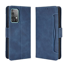 Custodia Portafoglio In Pelle Cover con Supporto BY3 per Samsung Galaxy A52 5G Blu