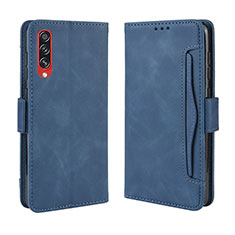 Custodia Portafoglio In Pelle Cover con Supporto BY3 per Samsung Galaxy A70 Blu