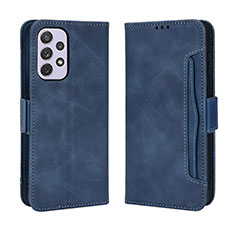 Custodia Portafoglio In Pelle Cover con Supporto BY3 per Samsung Galaxy A73 5G Blu