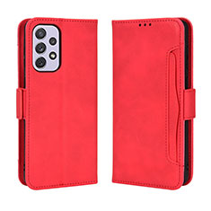 Custodia Portafoglio In Pelle Cover con Supporto BY3 per Samsung Galaxy A73 5G Rosso