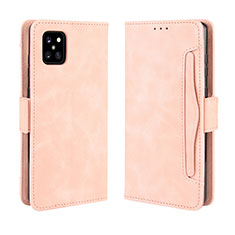 Custodia Portafoglio In Pelle Cover con Supporto BY3 per Samsung Galaxy A81 Rosa