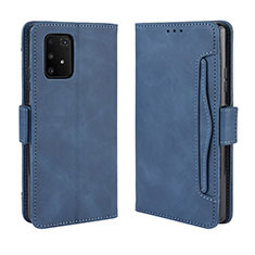 Custodia Portafoglio In Pelle Cover con Supporto BY3 per Samsung Galaxy A91 Blu