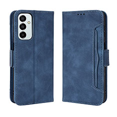 Custodia Portafoglio In Pelle Cover con Supporto BY3 per Samsung Galaxy F23 5G Blu