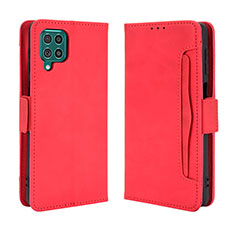 Custodia Portafoglio In Pelle Cover con Supporto BY3 per Samsung Galaxy F62 5G Rosso