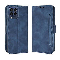 Custodia Portafoglio In Pelle Cover con Supporto BY3 per Samsung Galaxy M33 5G Blu