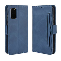 Custodia Portafoglio In Pelle Cover con Supporto BY3 per Samsung Galaxy S20 Plus 5G Blu