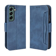 Custodia Portafoglio In Pelle Cover con Supporto BY3 per Samsung Galaxy S24 5G Blu