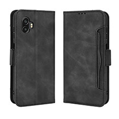 Custodia Portafoglio In Pelle Cover con Supporto BY3 per Samsung Galaxy XCover 6 Pro 5G Nero