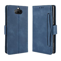 Custodia Portafoglio In Pelle Cover con Supporto BY3 per Sony Xperia 8 Lite Blu