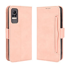 Custodia Portafoglio In Pelle Cover con Supporto BY3 per Xiaomi Civi 5G Rosa